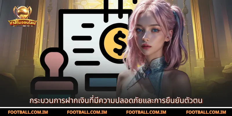 กระบวนการฝากเงินที่มีความปลอดภัยและการยืนยันตัวตน