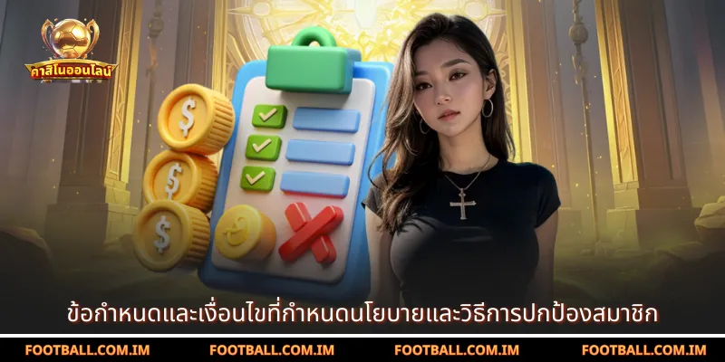 ข้อกำหนดและเงื่อนไขที่กำหนดนโยบายและวิธีการปกป้องสมาชิก