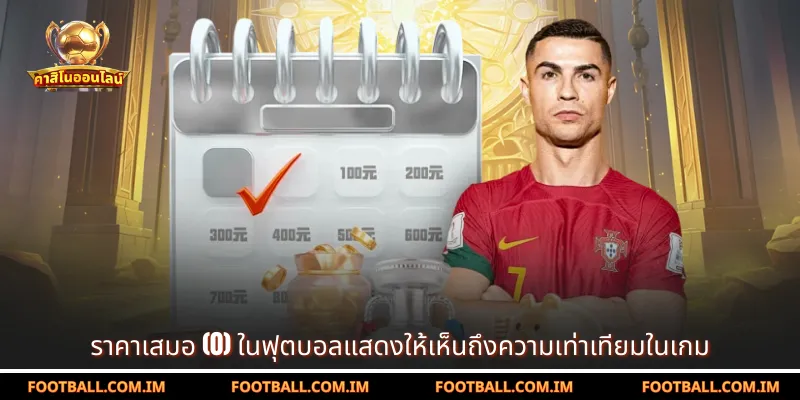 ราคาเสมอ (0) ในฟุตบอลแสดงให้เห็นถึงความเท่าเทียมในเกม